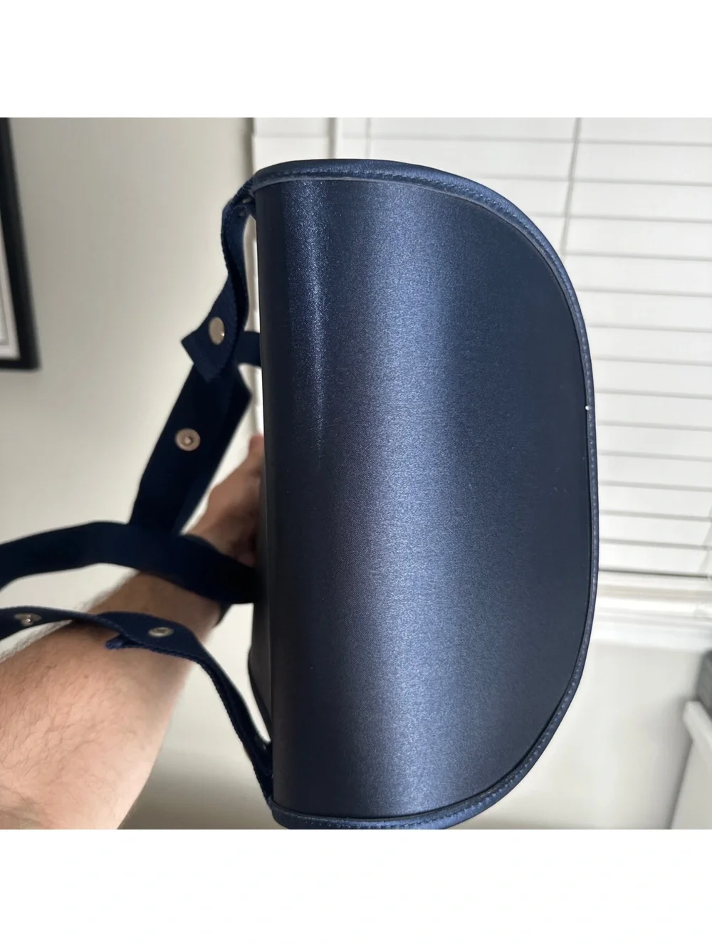 Hermes Voyage en Terre d’Etoiles Sherpa Backpack Navy Nylon